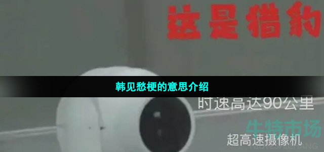 韩见愁梗的意思介绍